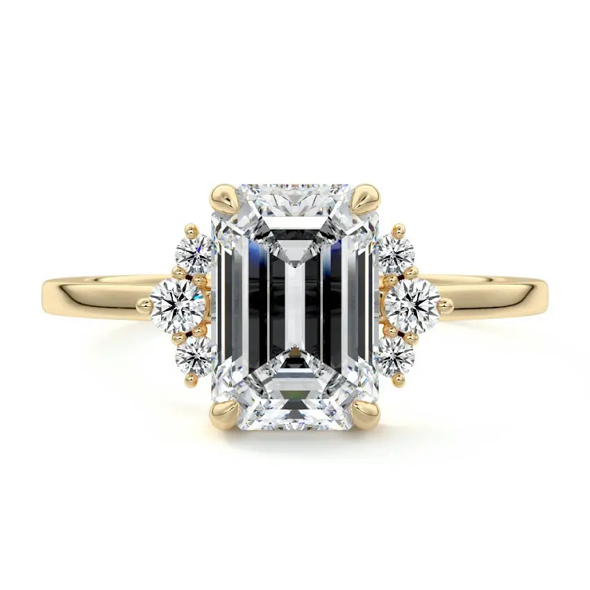 Isla - Unique Design Moissanite Engagement Ring