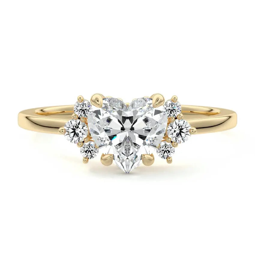 Isla - Unique Design Moissanite Engagement Ring