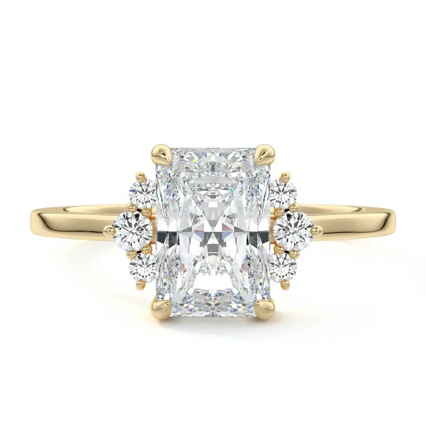 Isla - Unique Design Moissanite Engagement Ring