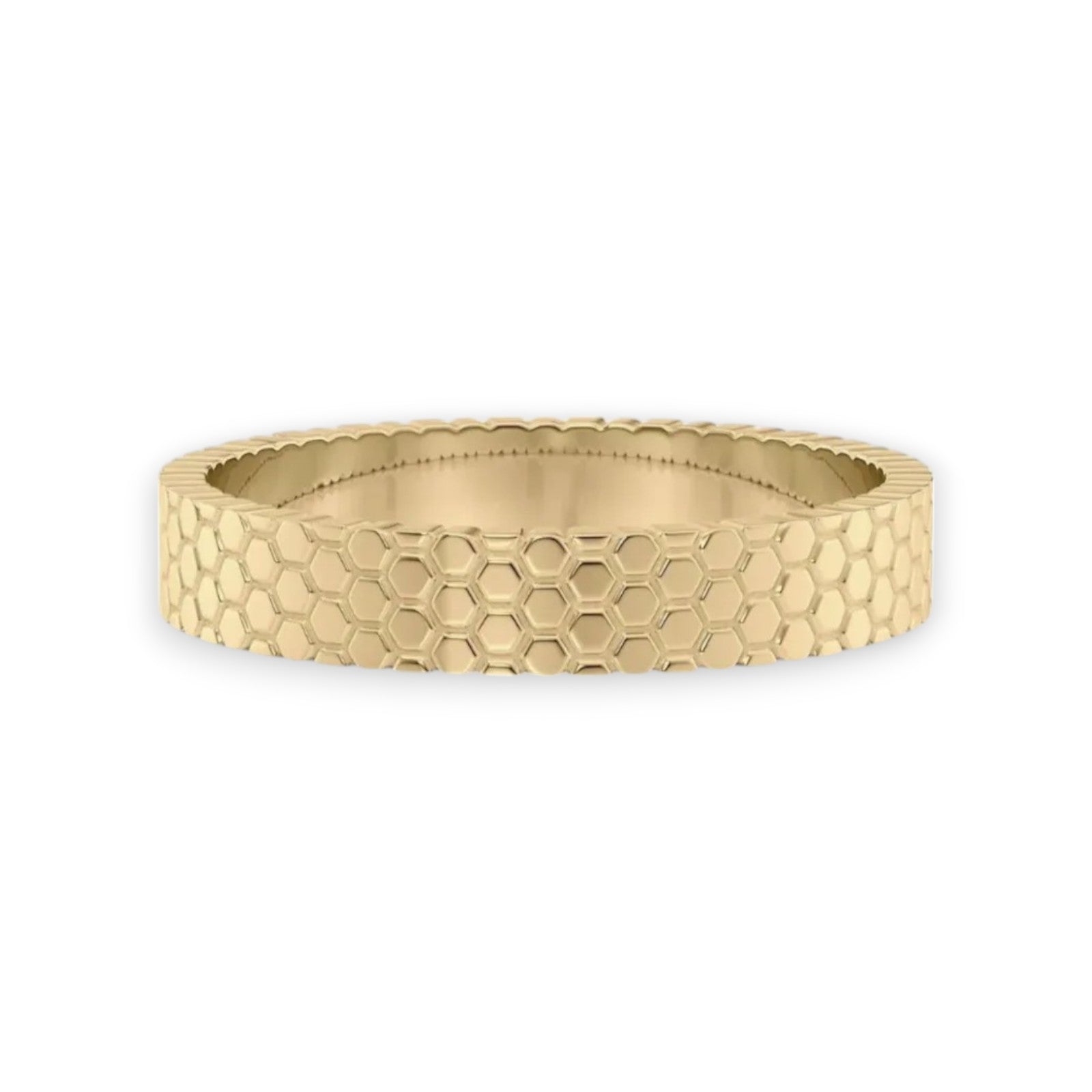 Men’s Wedding Band Ring 9K Gold - Nura Lab