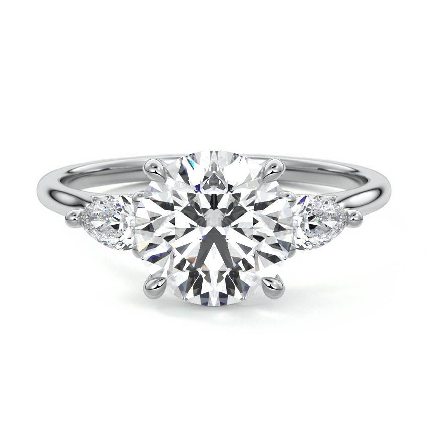 Michael Hill Manukau Trilogy Engagement Ring in 18K Gold with Lab-Grown Diamonds