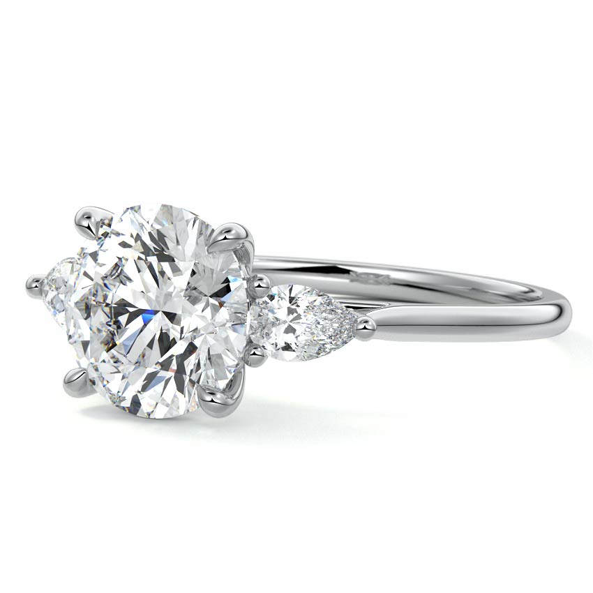 Michael Hill Manukau Trilogy Engagement Ring in 18K Gold with Lab-Grown Diamonds