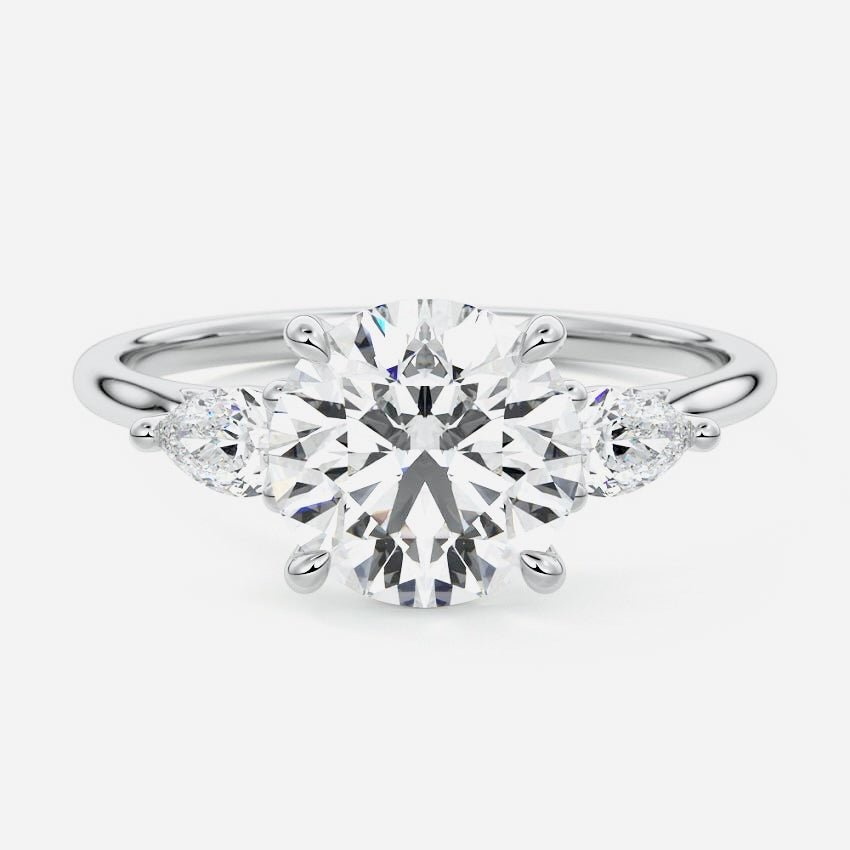 Michael Hill Manukau Trilogy Engagement Ring in 18K Gold with Lab-Grown Diamonds