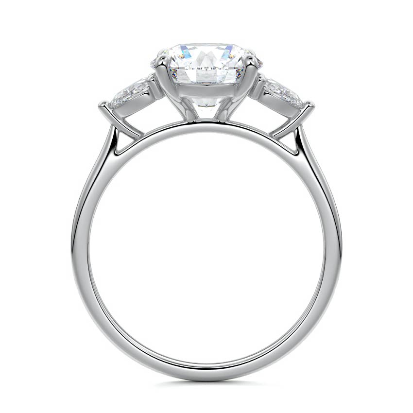 Trilogy Three-Stone Engagement Rings - Nura Lab
