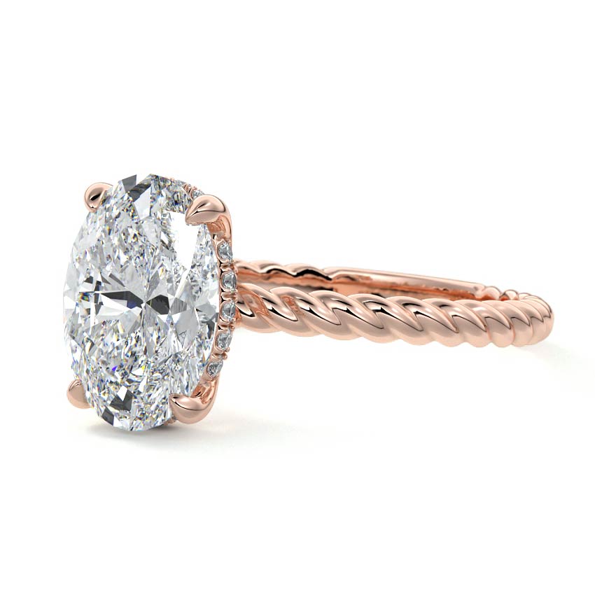 Nova - Rope Twisted Lab-Grown Diamond Engagement Ring