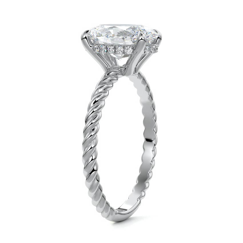 Nova - Rope Twisted Lab-Grown Diamond Engagement Ring