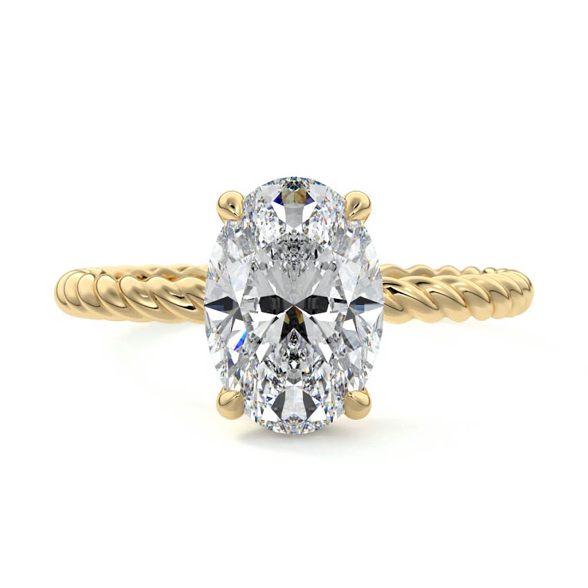 Nova - Rope Twisted Lab-Grown Diamond Engagement Ring