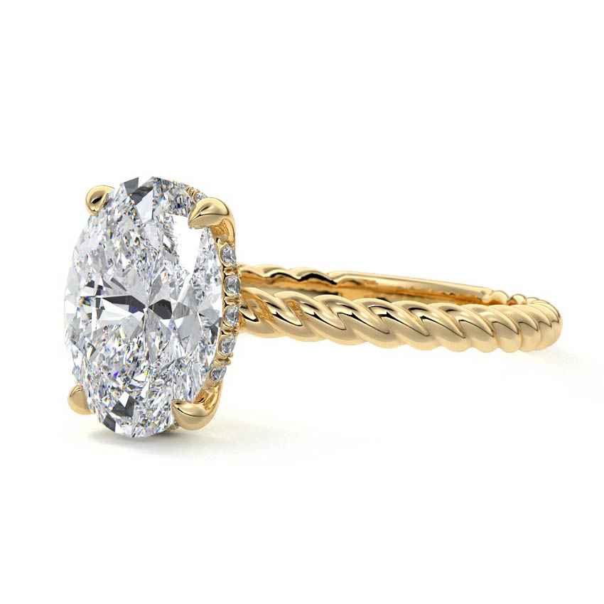 Nova - Rope Twisted Lab-Grown Diamond Engagement Ring