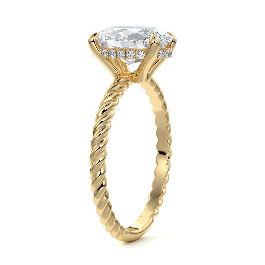 Nova - Rope Twisted Lab-Grown Diamond Engagement Ring