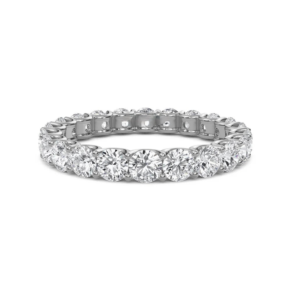 Nura Lab 2 Carat Diamond Eternity Ring in 14K White Gold