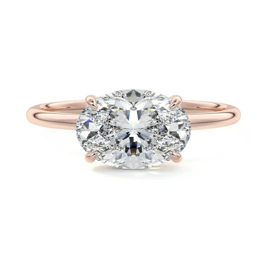 Arlet - Solitaire Oval Shape East/West Ring