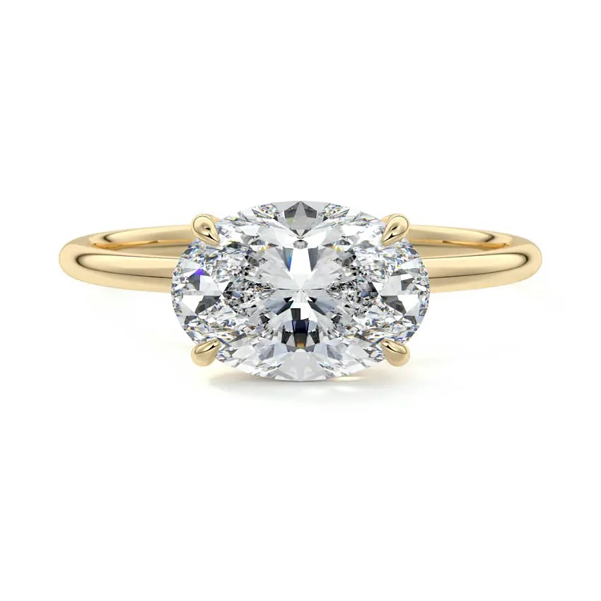 Arlet - Solitaire Oval Shape East/West Ring
