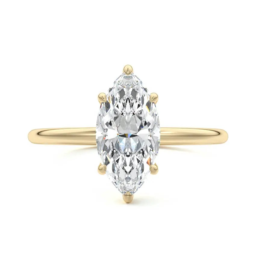 Lavigne -Oval Lab Grown Solitaire Engagement Ring