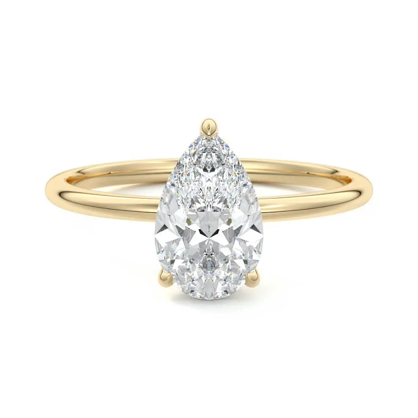 Lavigne -Oval Lab Grown Solitaire Engagement Ring