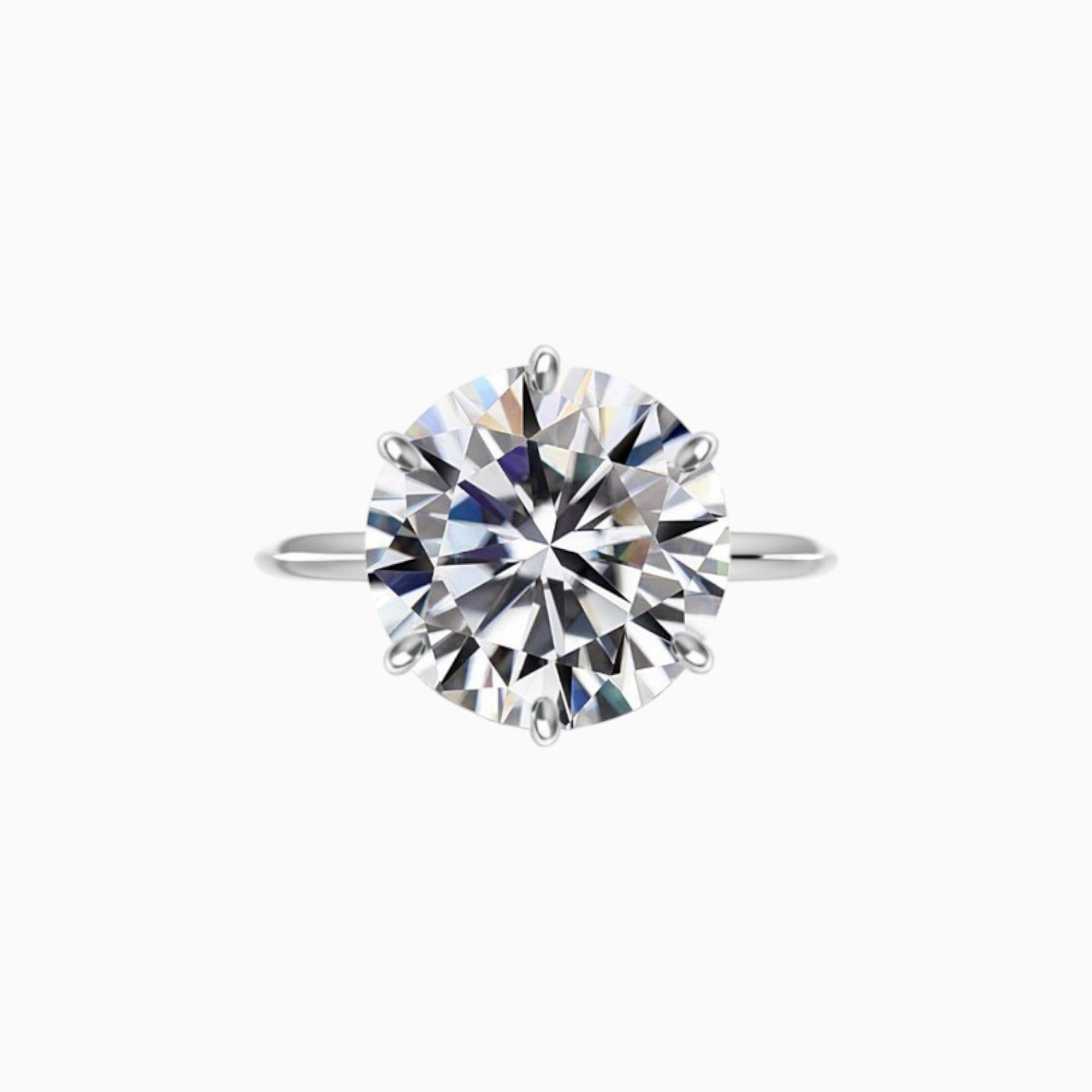 7 Carat Round Brilliant Cut Diamond Ring - Raphana Jewellery