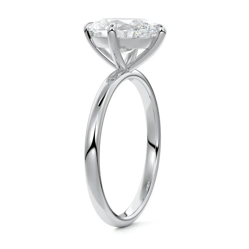 Oval Cut Lab-Grown Diamond Engagement Ring in platinum by michael hill jeweller nz