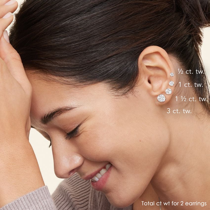 Emilia – Stud Lab-Grown Diamond Earrings