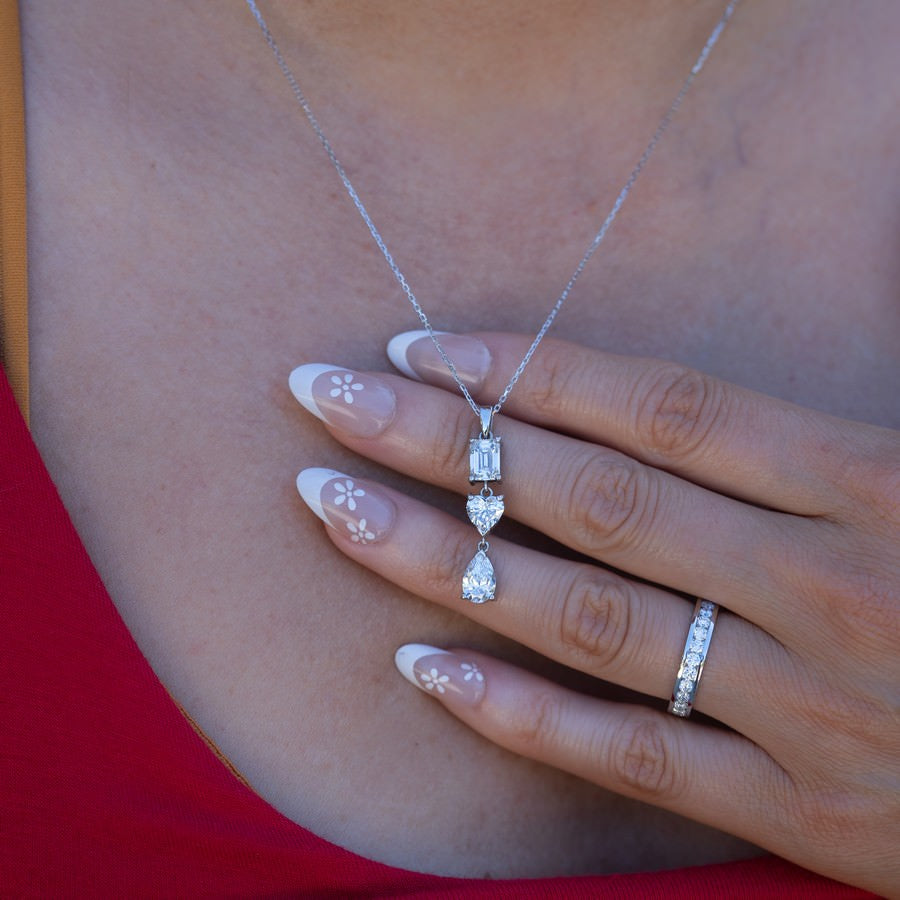 3 Carat Lab-Grown Diamond Forever Yours Drop Pendant