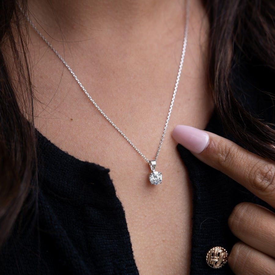 1 Carat Solitaire Diamond Pendant