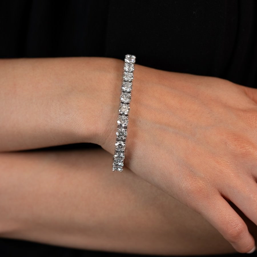 25 Carat Diamond Tennis Bracelet Lab Diamond
