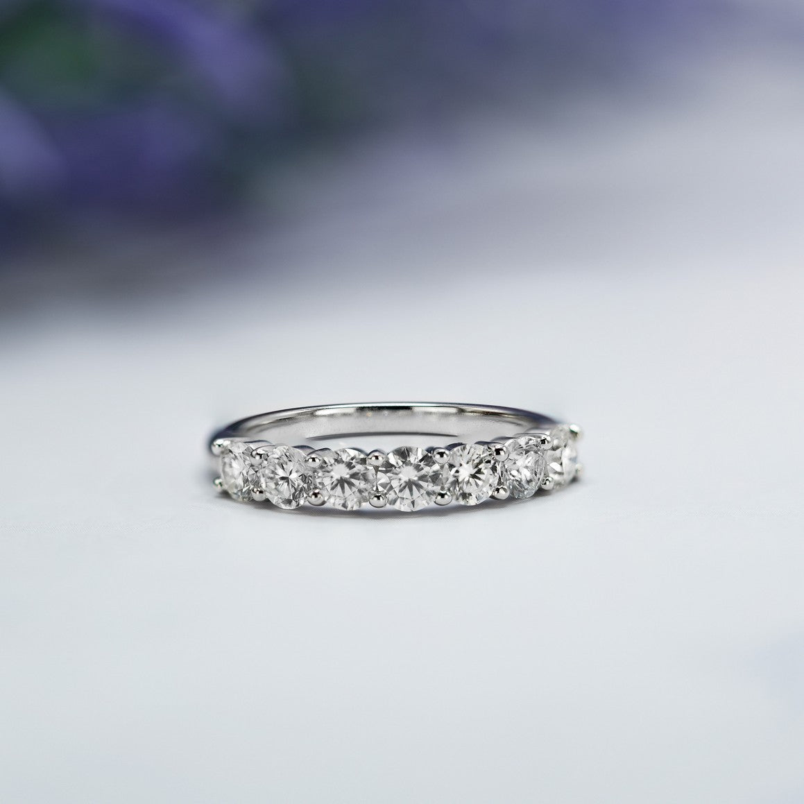 1.5 Carat Seven-Stone Round Anniversary Band