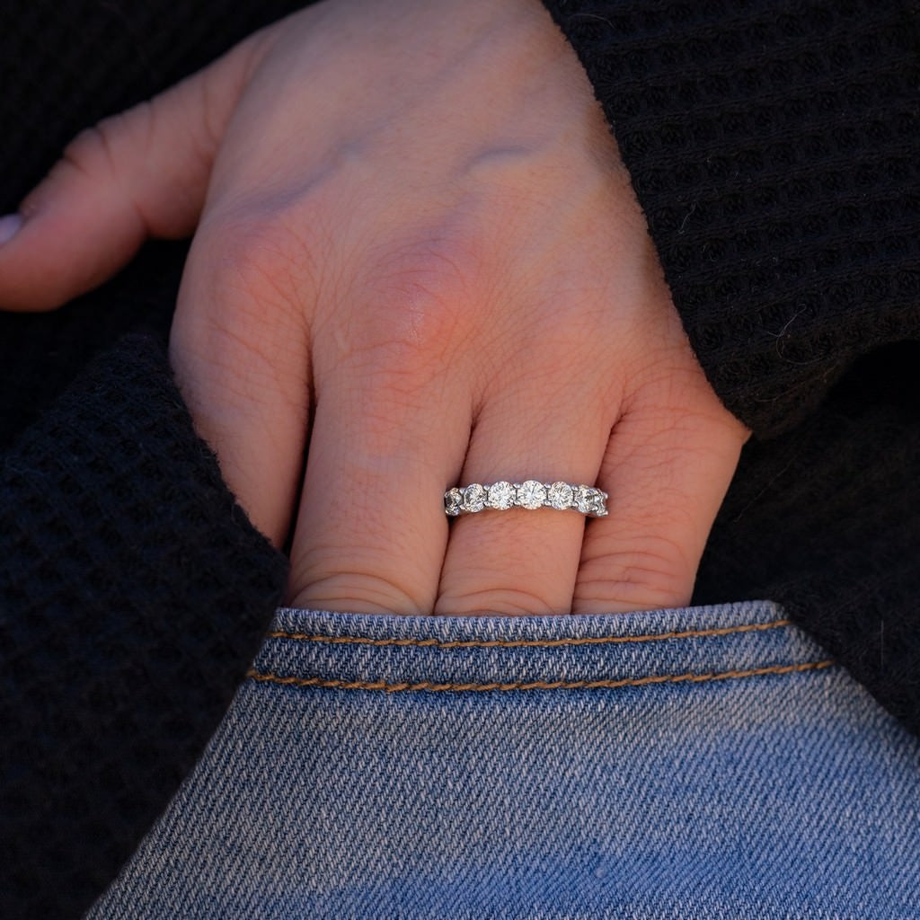 2 Carat Seven-Stone Round Anniversary Band