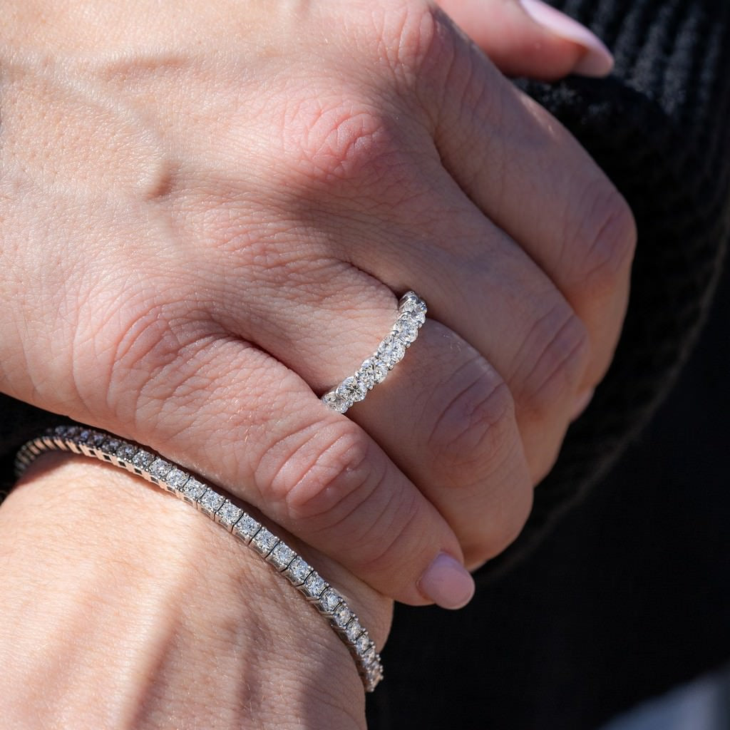 2 Carat Seven-Stone Round Anniversary Band