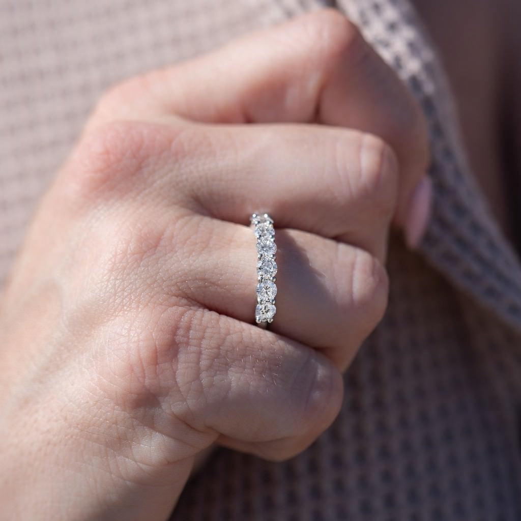 2 Carat Seven-Stone Round Anniversary Band