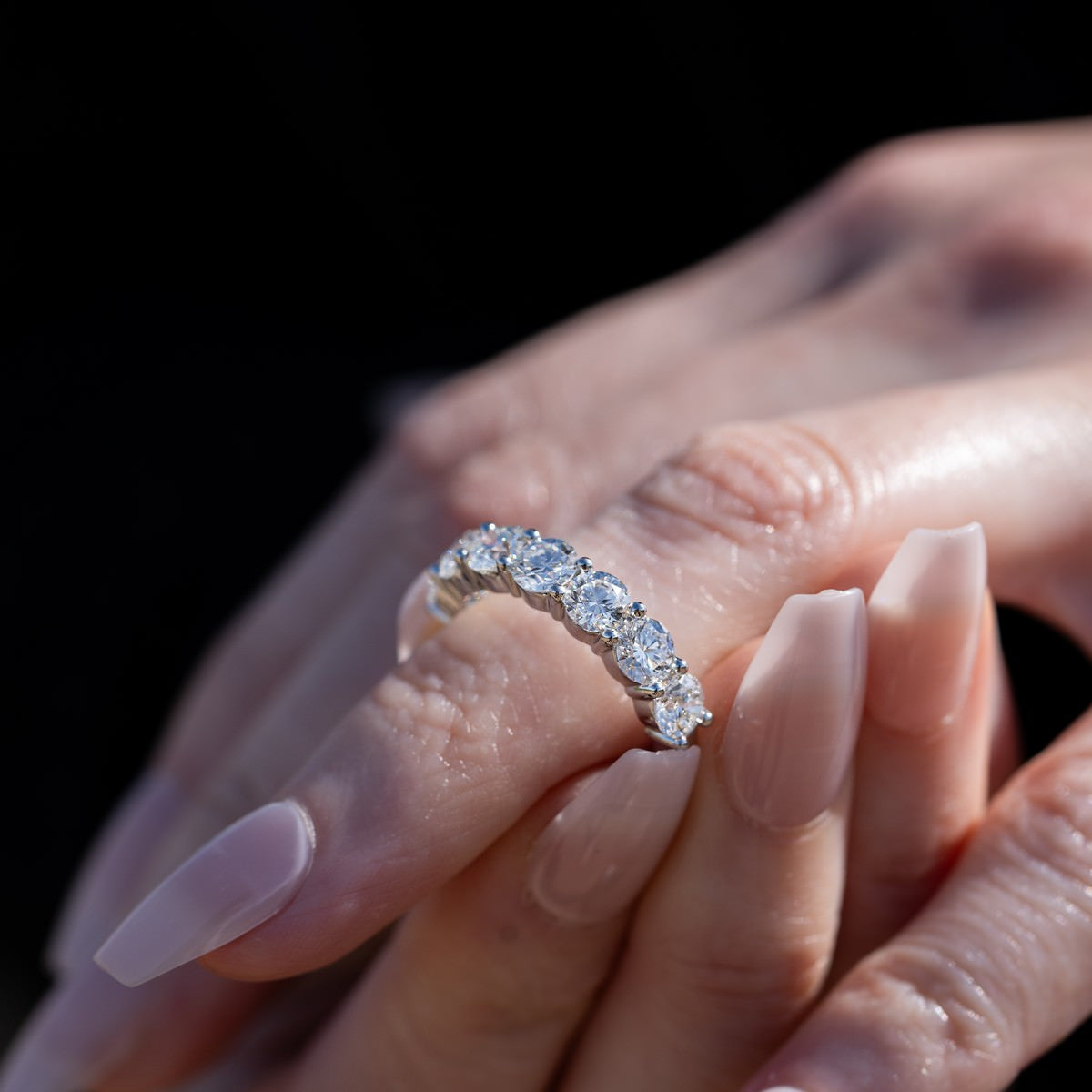 2.5 Carat Seven-Stone Round Anniversary Band