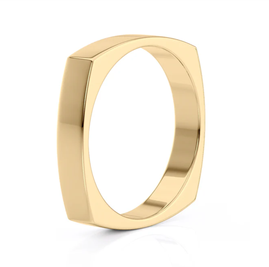 Carlos - Sleek Square Edge Wedding Band