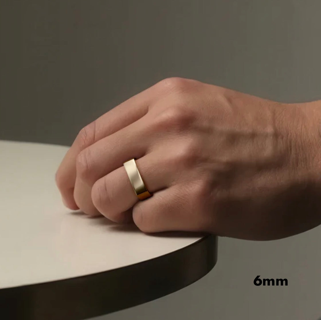 Carlos - Sleek Square Edge Wedding Band