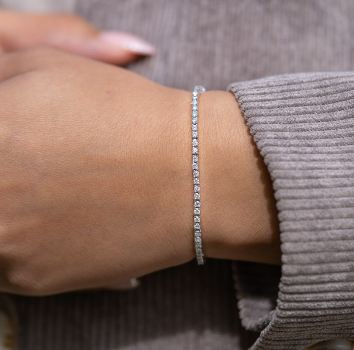 2 Carat Diamond Tennis Bracelet Lab Grown