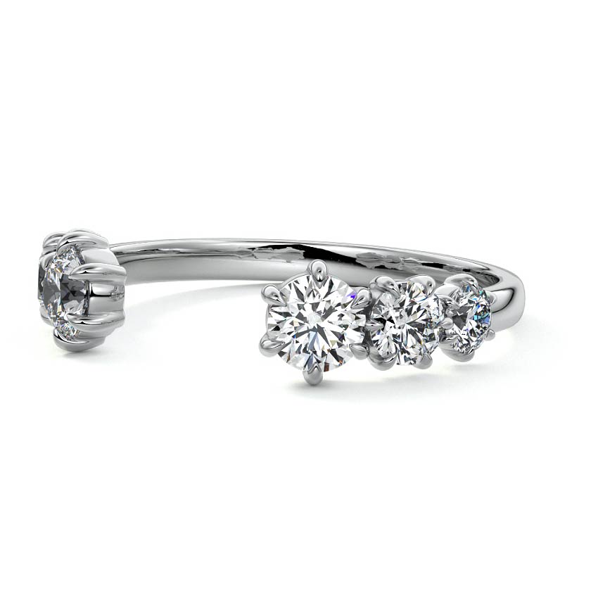 Darlene - Unique Open Space Design Wedding Ring