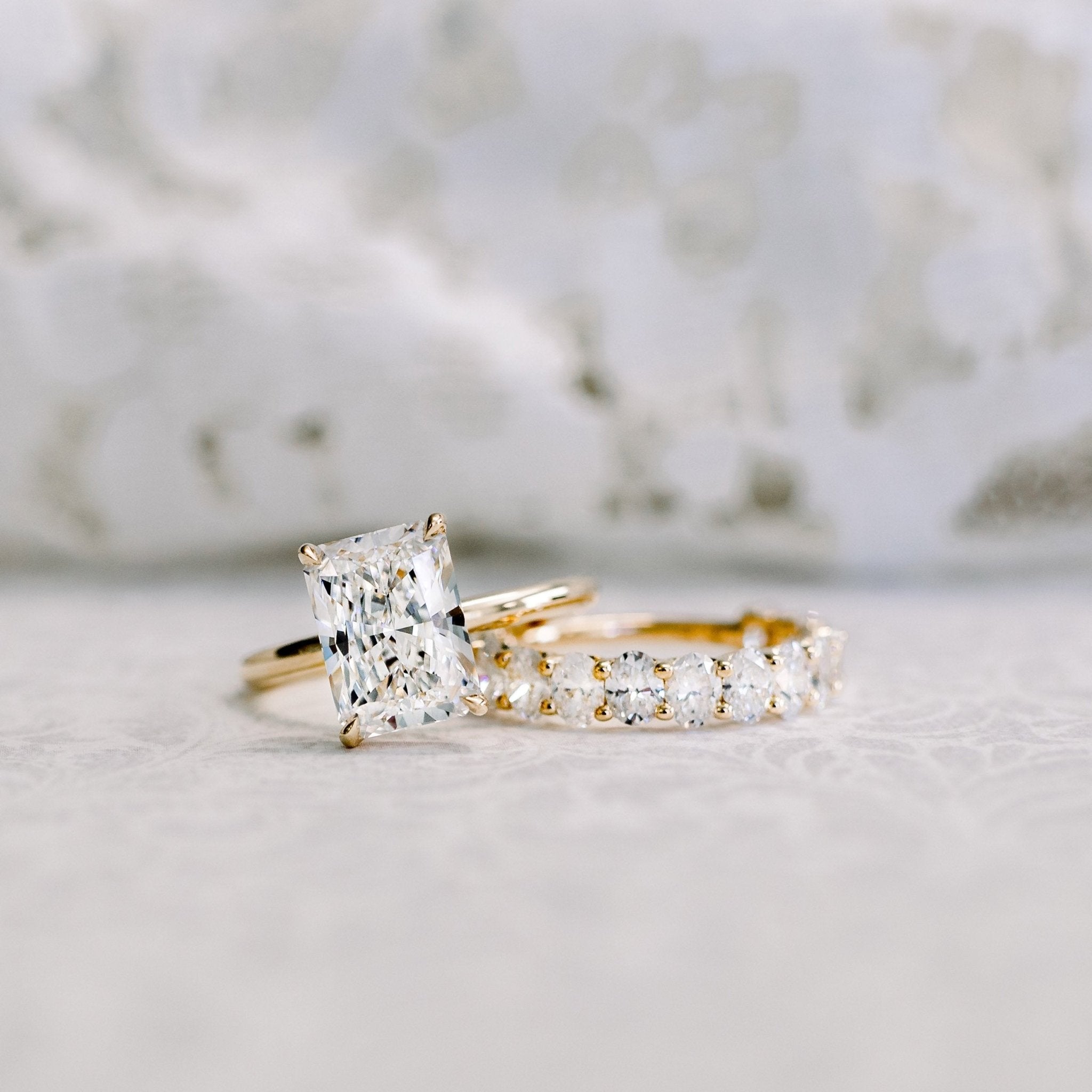 Constellation 2 Carat Moissanite Wedding Band - Raphana Jewellery