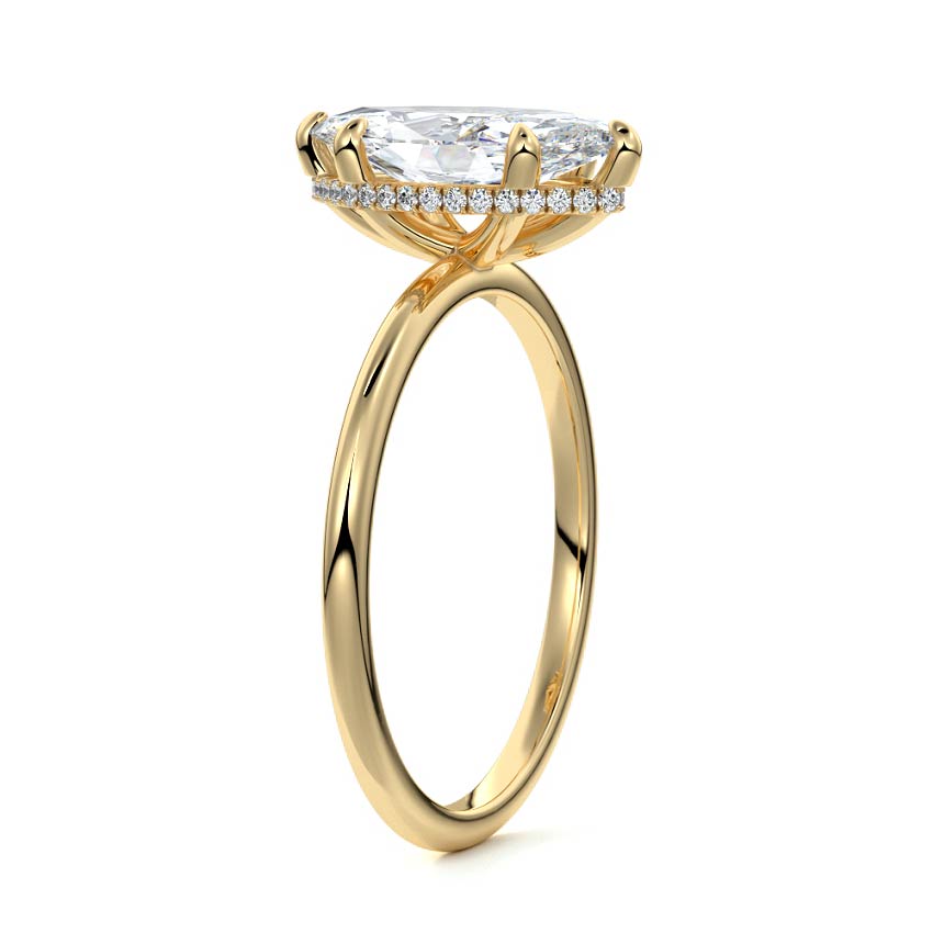 Daniele Moissanite Solitaire Marquise Engagement Ring - Cullen Jewellery Sydney