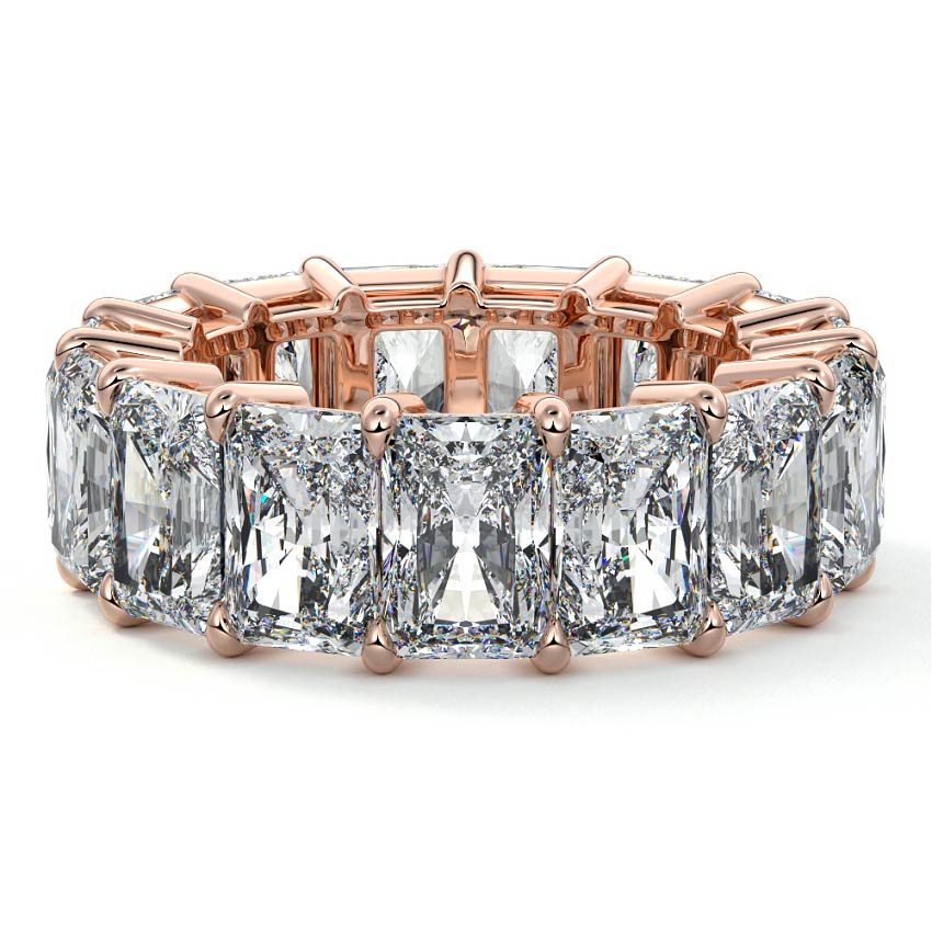 Zuri - Men’s Eternity Radiant Cut Wedding Ring