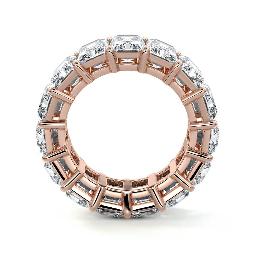 Zuri - Men’s Eternity Radiant Cut Wedding Ring
