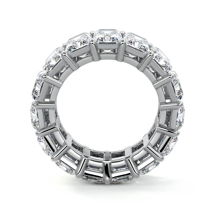 Zuri - Men’s Eternity Radiant Cut Wedding Ring