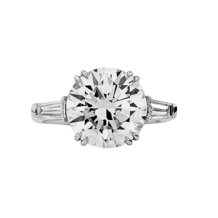 5 Carat Diamond Ring Platinum - Nura Jewellery