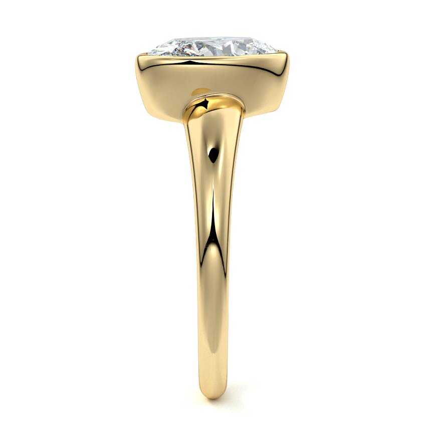 Nova - Unique Oval Cut Bezel Engagement Ring