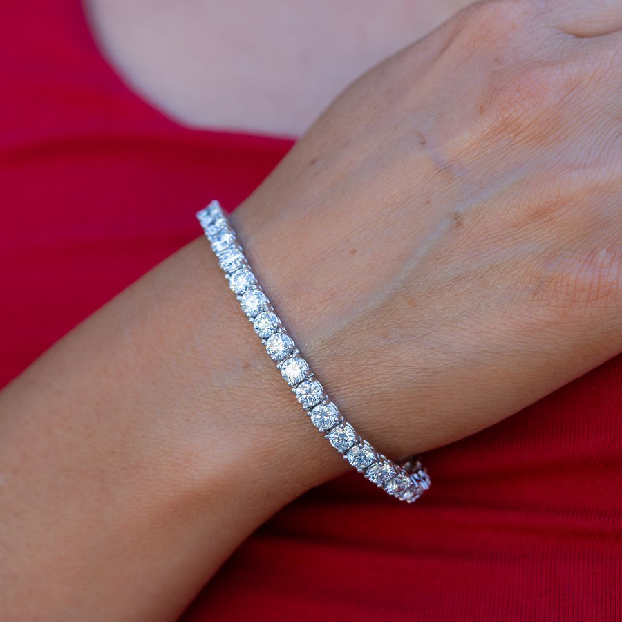 15 Carat Diamond Tennis Bracelet Lab Diamond