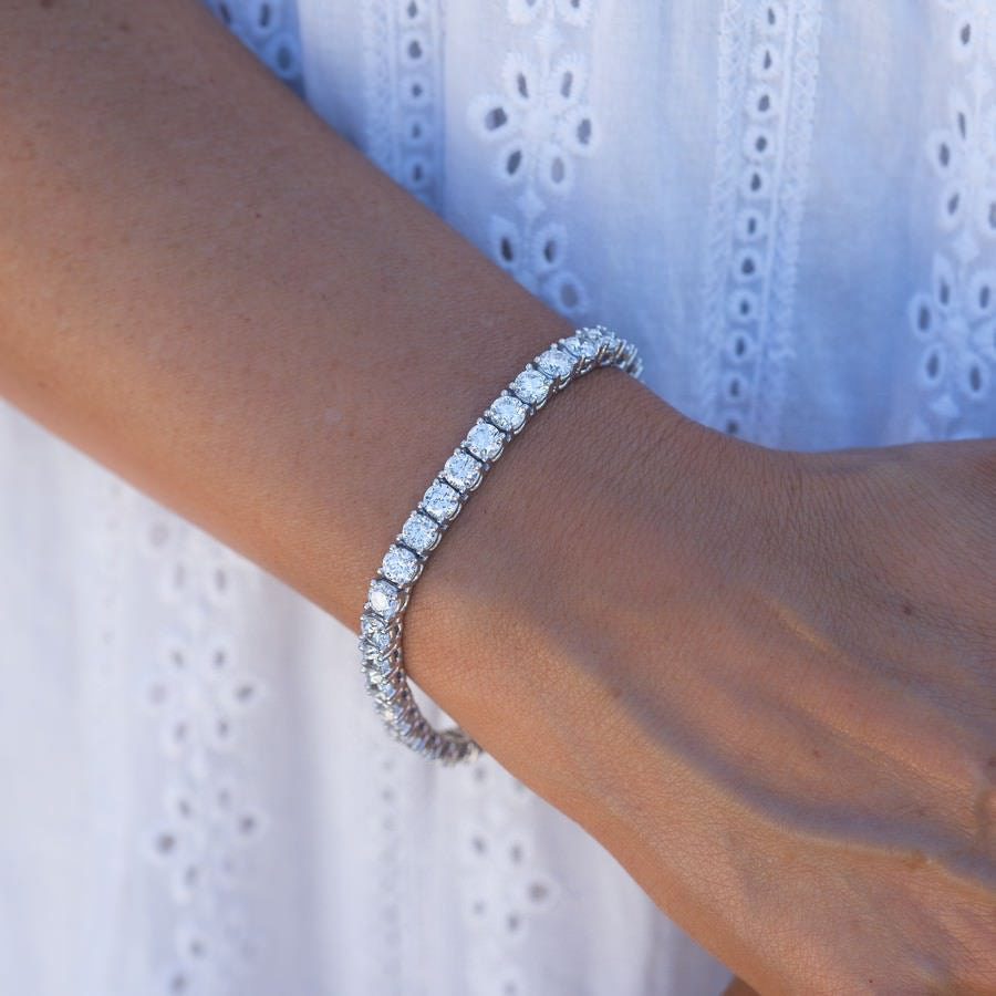 15 Carat Diamond Tennis Bracelet Lab Diamond