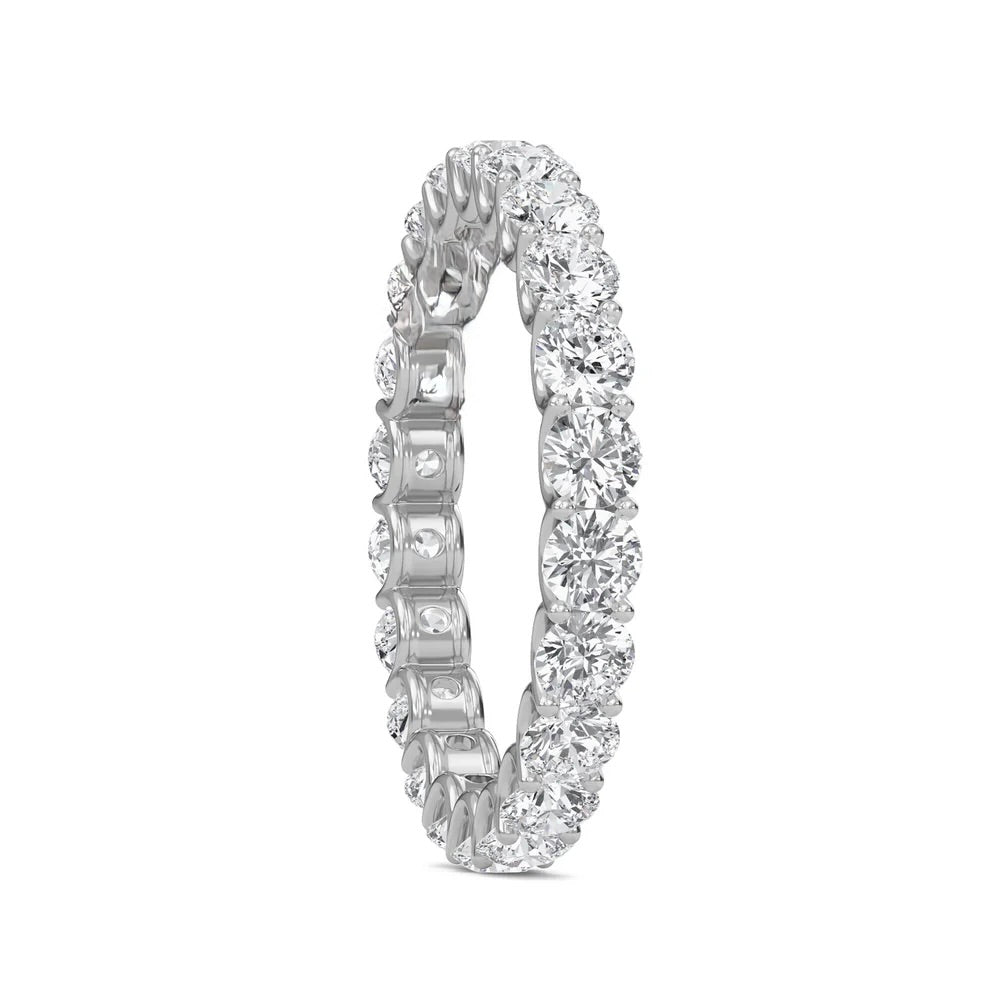 Nura Lab 2 Carat Diamond Eternity Ring in 14K White Gold