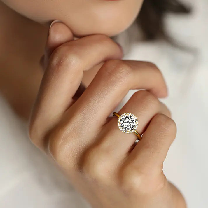 Mariana - Round Halo Engagement Ring