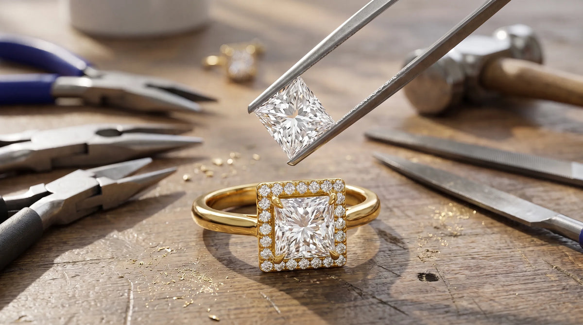 Princess-Cut Lab-Grown Engagement Rings Explained