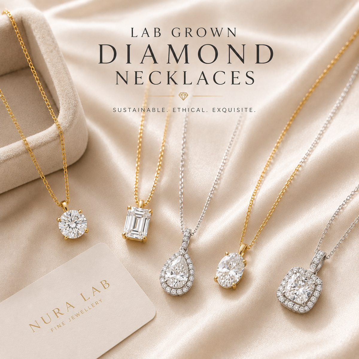Lab Grown Diamond Necklaces
