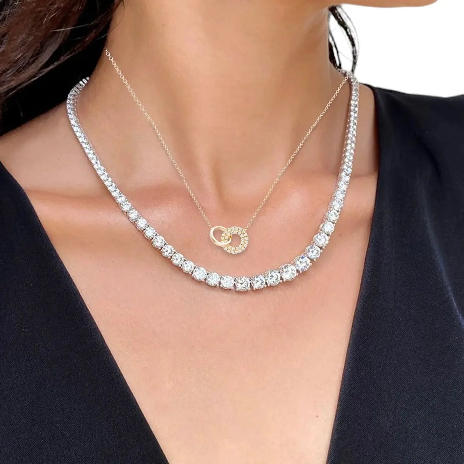 Buy Pearl, moissanite or lab grown diamond necklace at Nura Lab