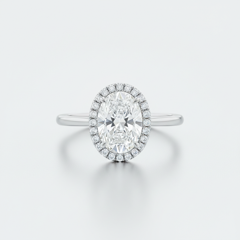 Halo Engagement Rings | Lab-Grown & Moissanite Designs
