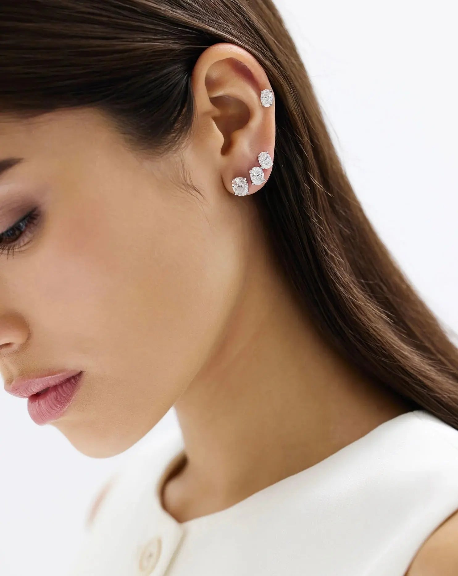 Lab-grown diamond stud earrings – Nura Lab