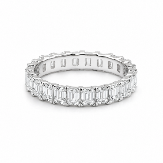 2.5 Carat Emerald Eternity Anniversary Band